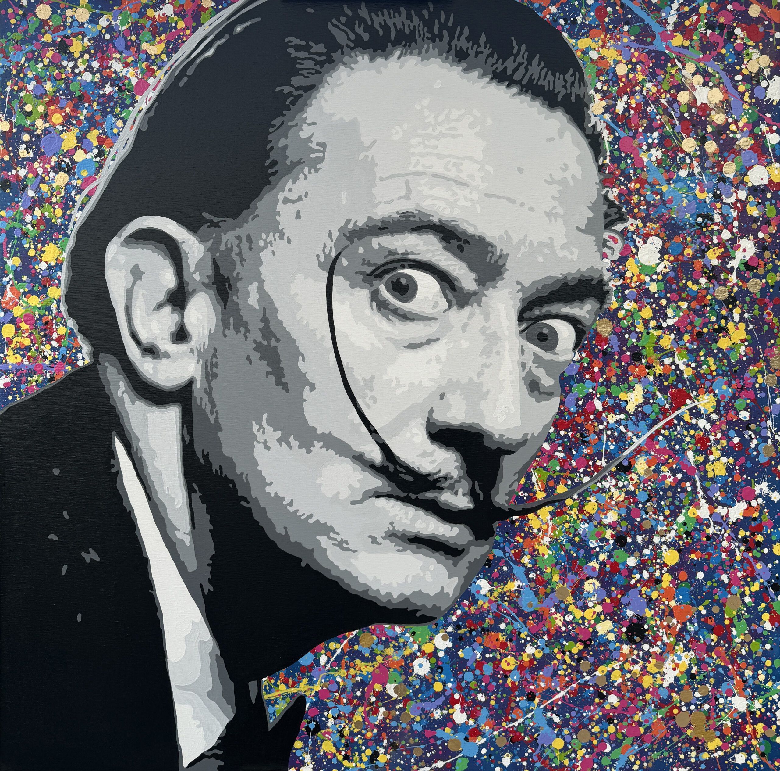 **”All the Colors”** es una obra que encapsula la maestría y la audacia del artista Michel Acosta Pérez, All the Colors