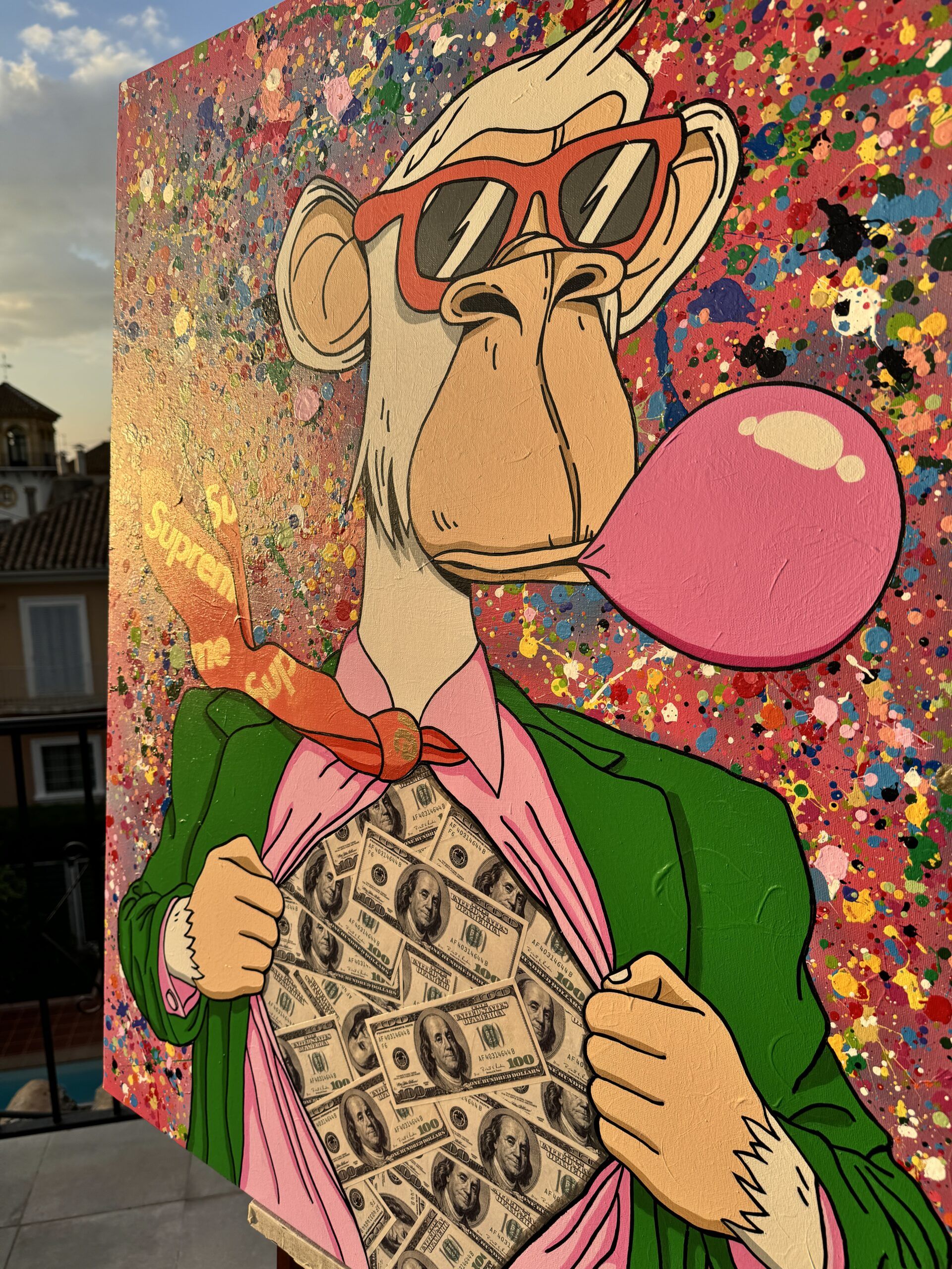 Inflación obra del artista cubano Michel Acosta Perez