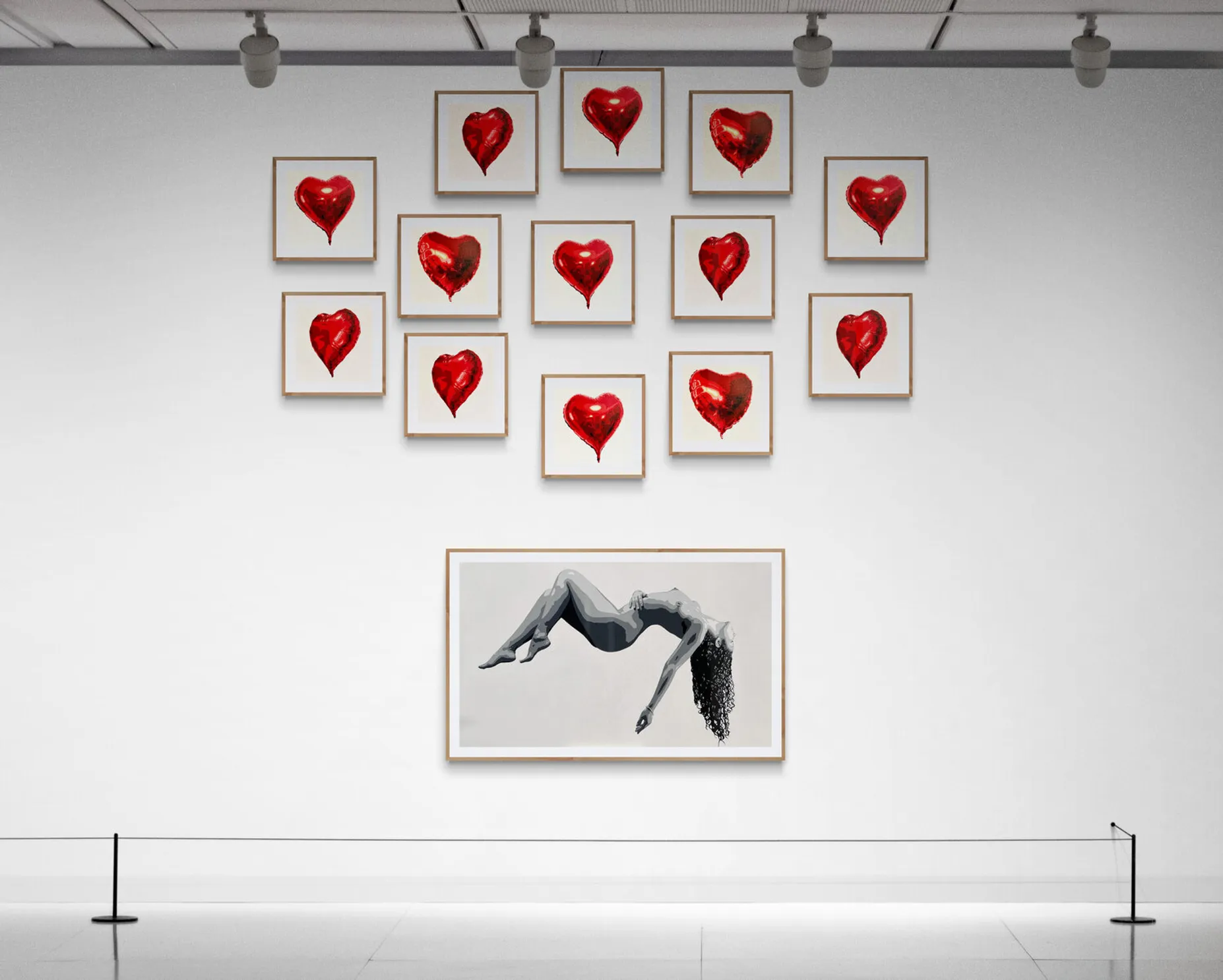 Obra original de Michel Acosta Pérez. Conjunto de piezas que hacen metáfora sobre el éxtasi y el amor y el deseo. Ascensión II Otra versión del Deseo